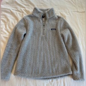 patagonia women’s 1/4 zip light grey